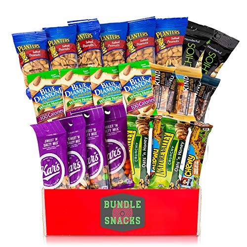 37 Count Assorted Granola Bars, Breakfast Bars, Nuts, Fruit Bars Snack Box N833