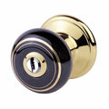 Keyed Door Knob Lock Set Porcelain Adjustable Backset A346
