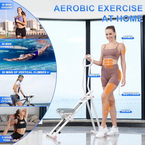 Folding Vertical Climber with Adjustable Handlebar D44638