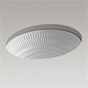Earthen White Undercounter Bathroom Sink H51618