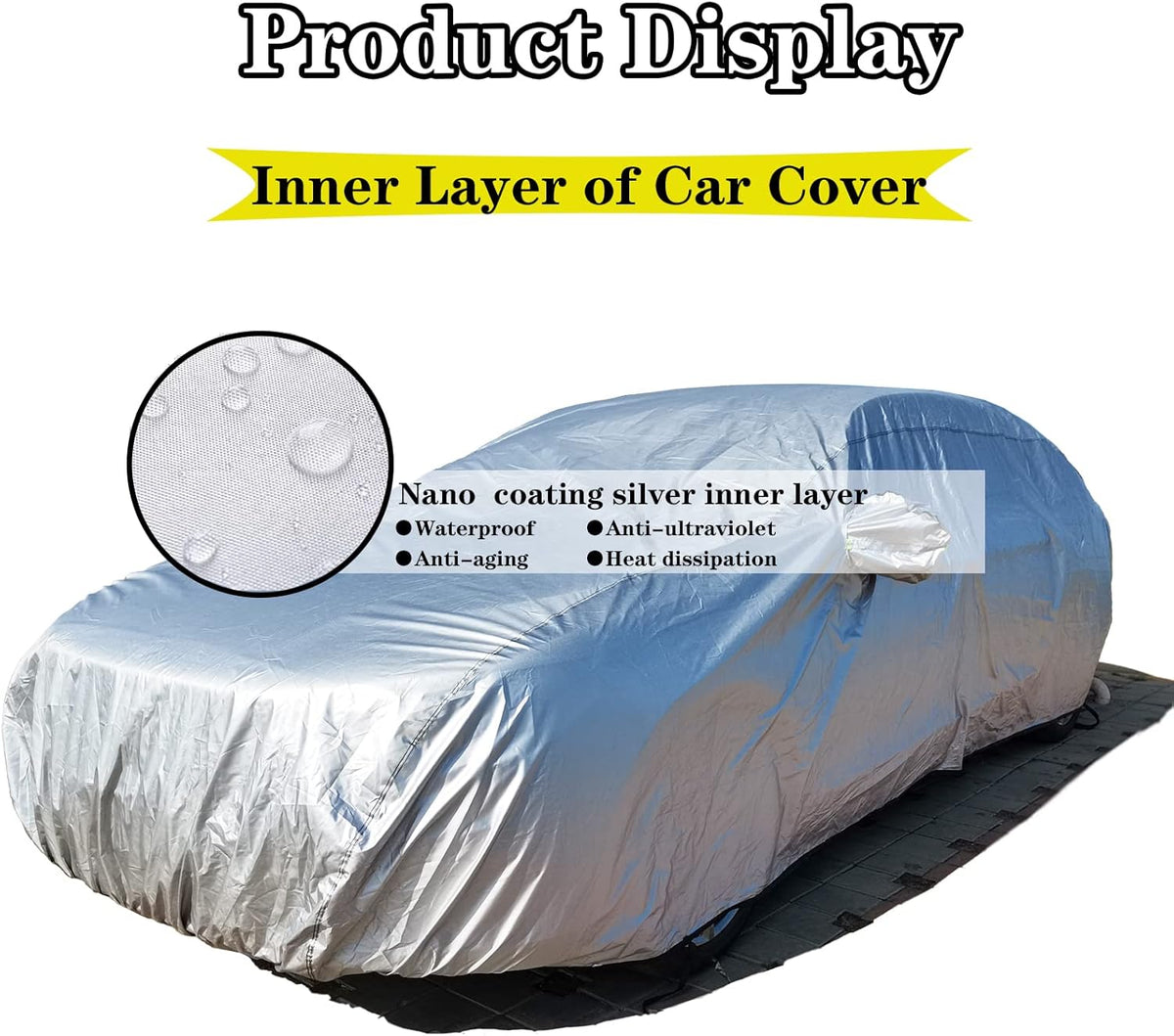 Red 216D Oxford Full Car Cover N199