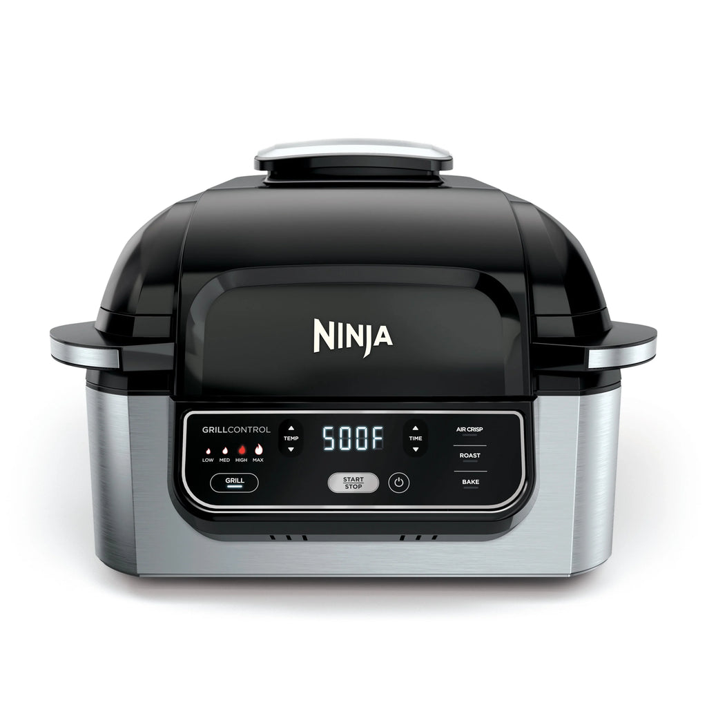 Black Indoor Grill with 4-qt Air Fryer L2722