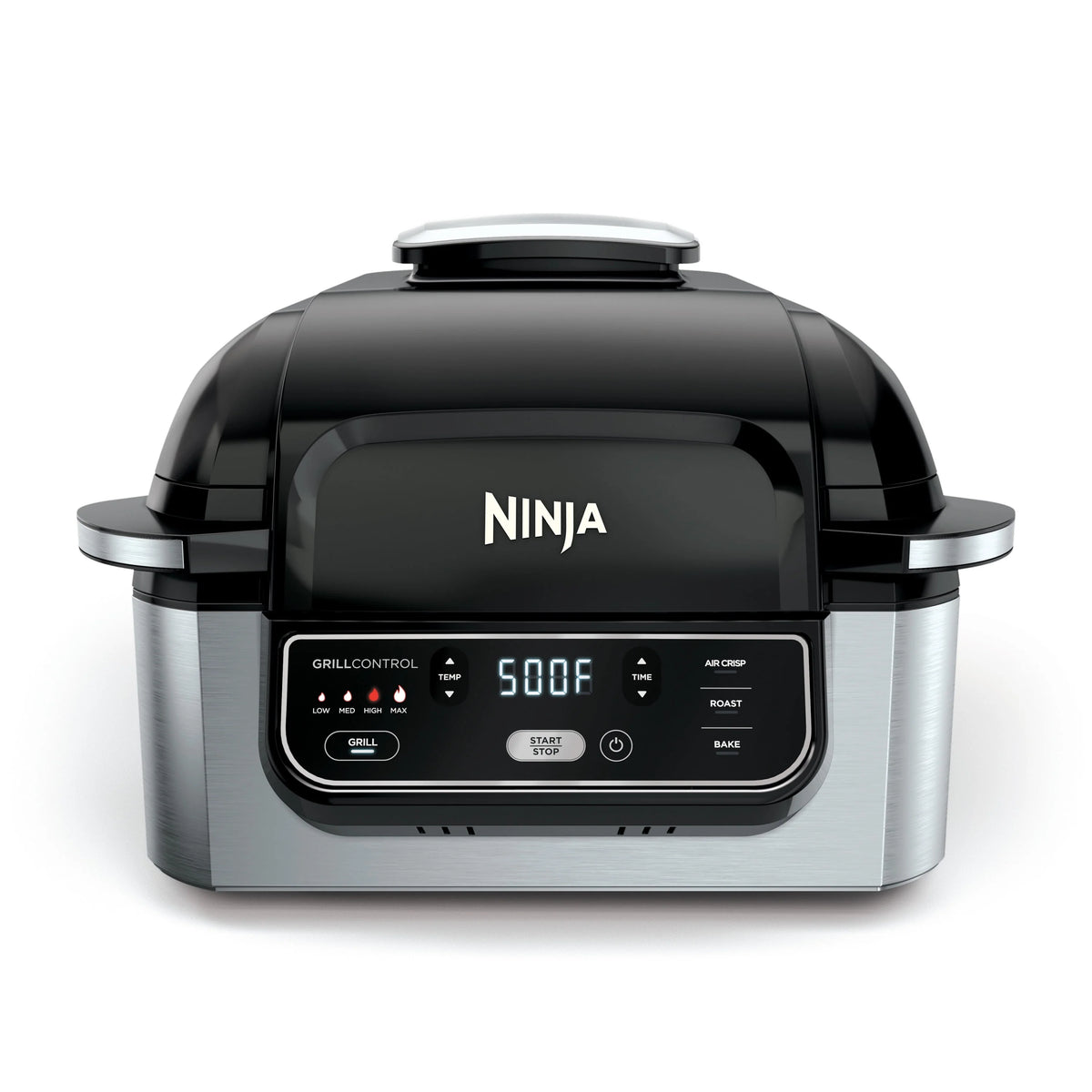 Black Indoor Grill with 4-qt Air Fryer L2722