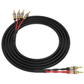 Black Gold Plated Locking Banana Speaker Cable 15 Feet T51105