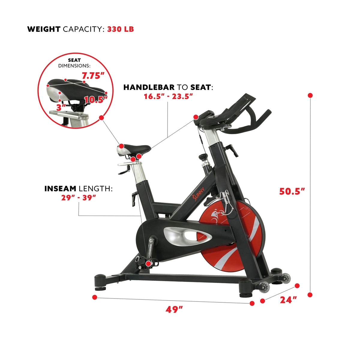 Indoor Cycle Exercise Bike with Device Holder B2105