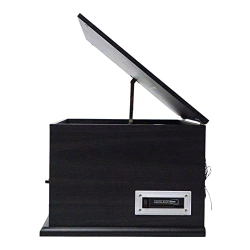 7-in-1 Turntable Music Center with 3-Speed Record Player, Graphite M9402