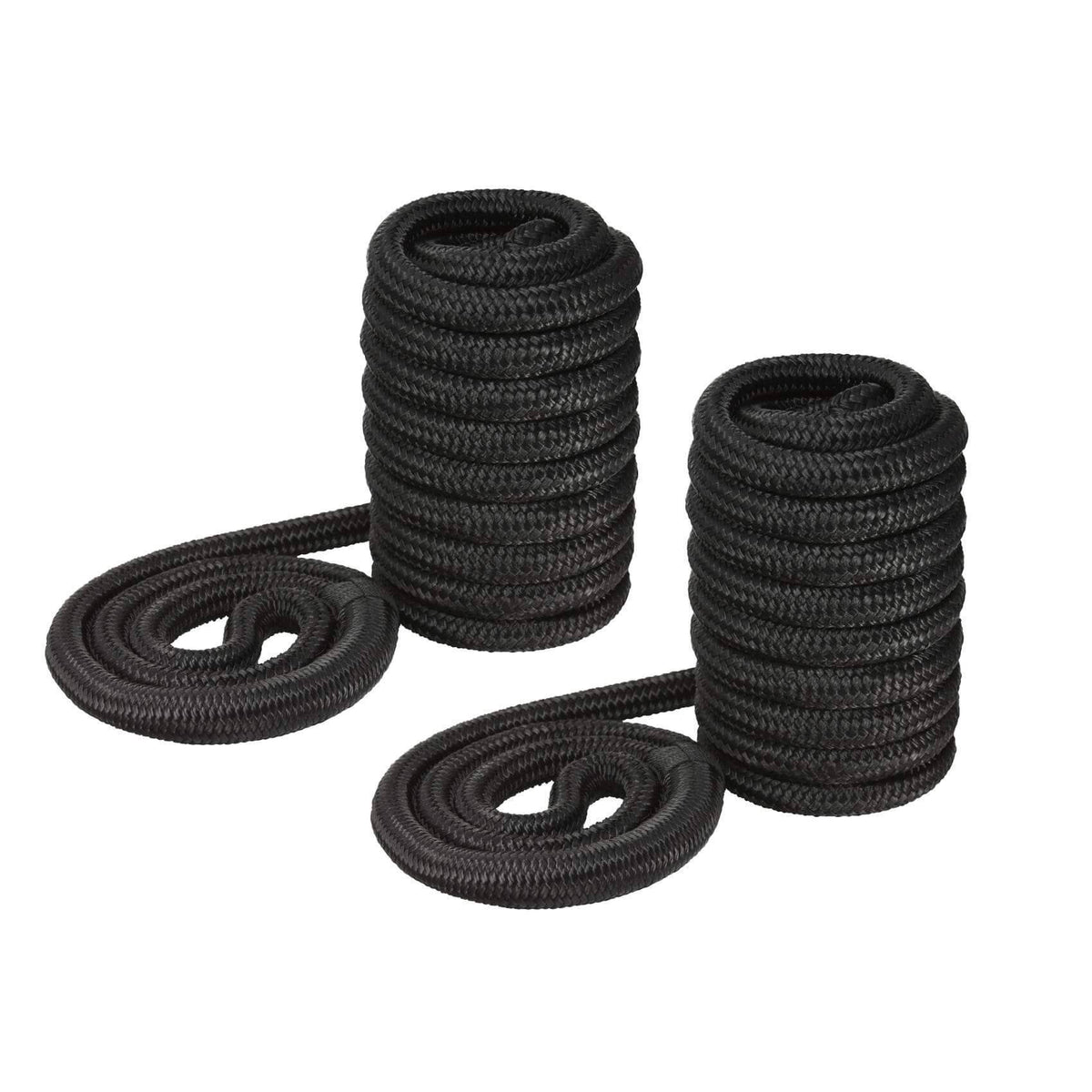 Black Double Braided Nylon Dock Lines, Set of Two G45922