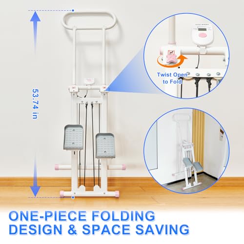 Folding Vertical Climber with Adjustable Handlebar D44638