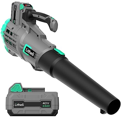 20V Cordless 350 CFM 85 MPH Variable Speeds Leaf Blower with 4.0Ah Battery & Fast Charger L43944
