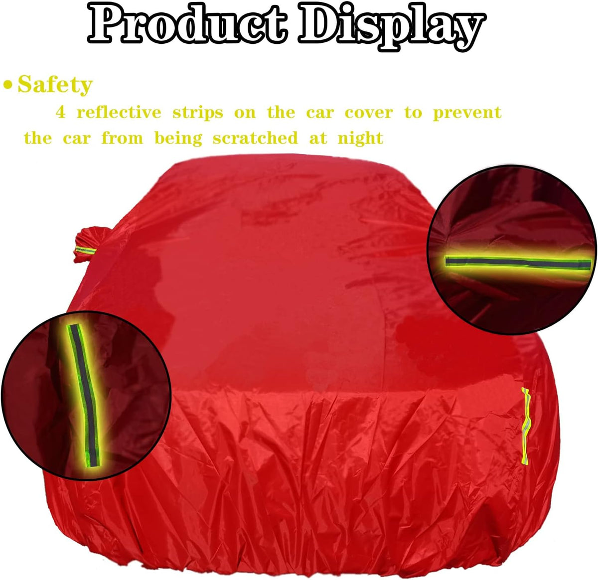 Red 216D Oxford Full Car Cover N199