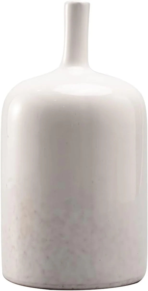 White Ceramic Vase 9.5 Inch H344878