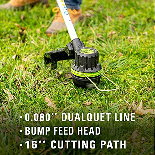 80V Cordless Brushless String Trimmer and Leaf Blower Combo with 2Ah Battery and Charger S677374