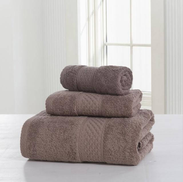 3-Piece 100% Cotton Bath Towel Set L525833