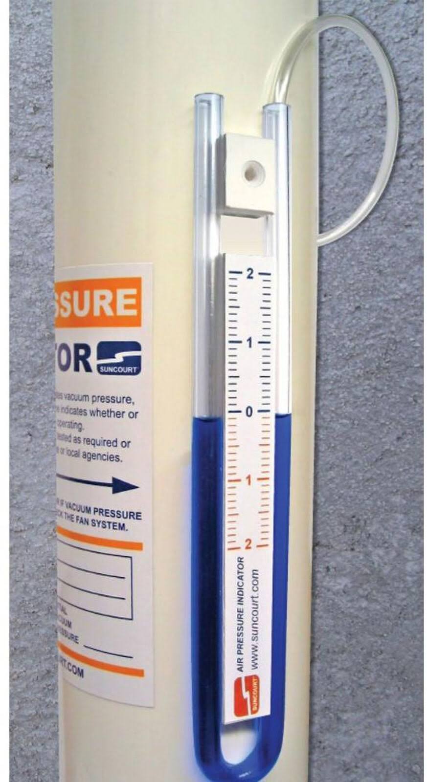4 in. Radon Mitigation Fan Kit with Couplers and Air Pressure Indicator Q4464