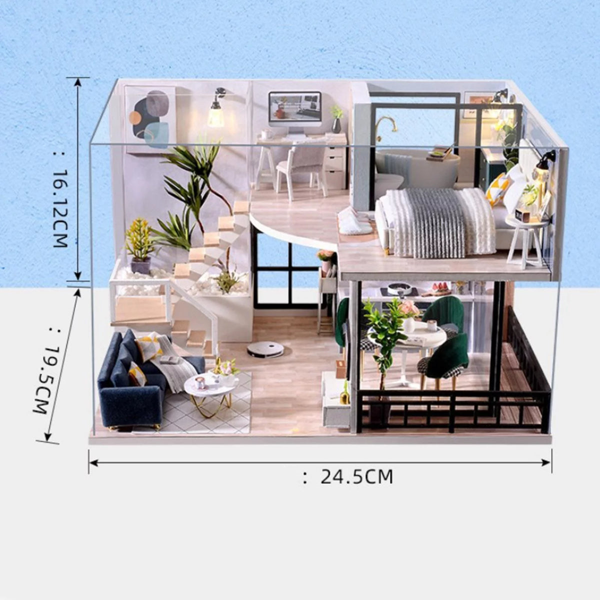 Building Toys with Furniture Accessories DIY Doll House C501