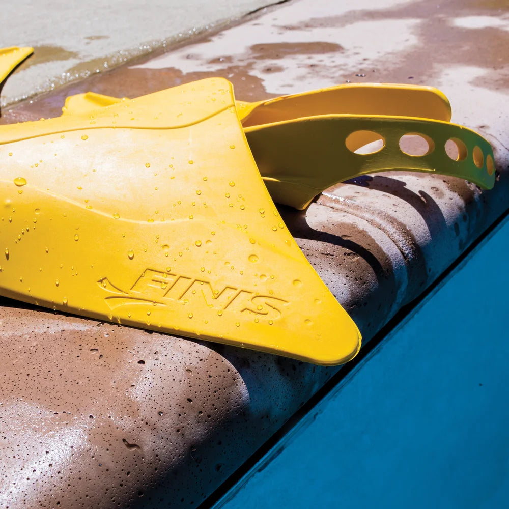 Yellow Rubber Kids Swim Fins A4854