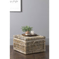 Brown Rattan Square Storage Trunk L971398