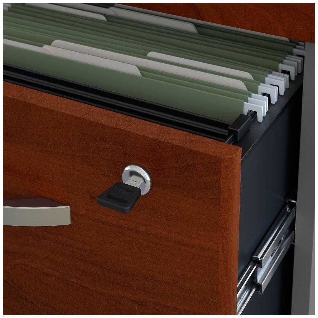 Office Desk with Mobile File Cabinet, 72w x 30D G95053
