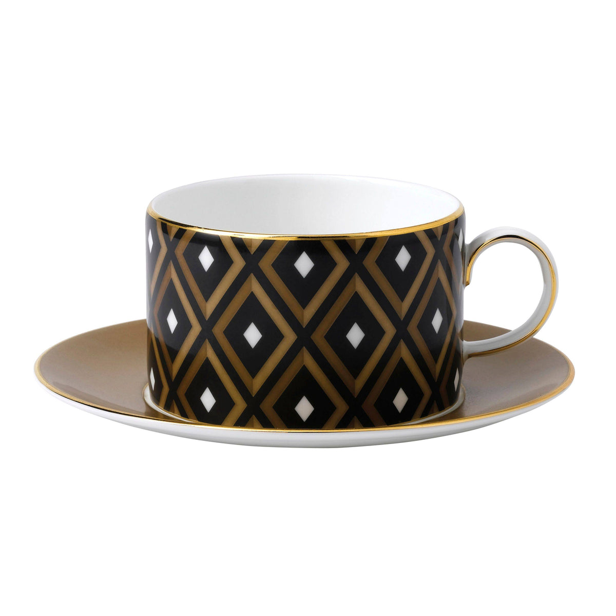 Geometric Teacup and Saucer L3944