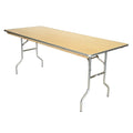 Russian Birch Wood Banquet Table Q59285