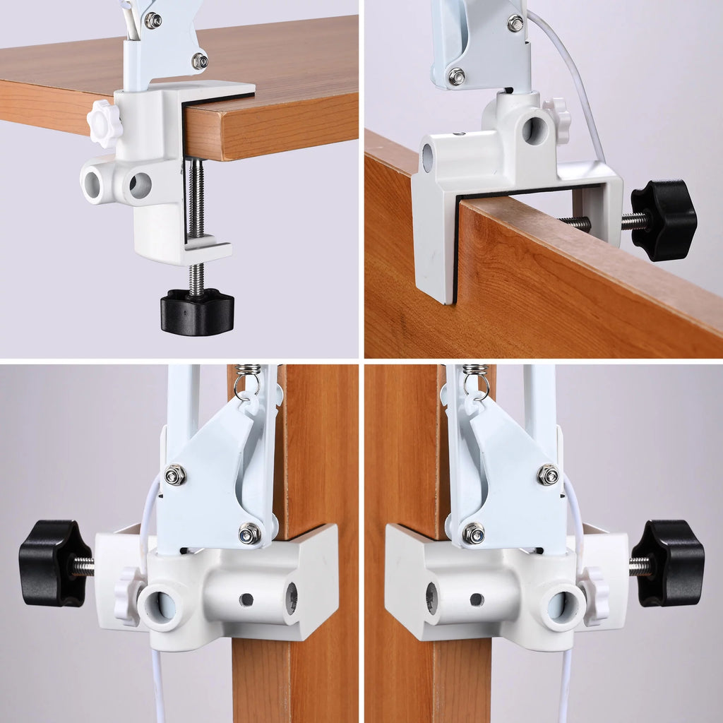 LED Magnifying Lamp Desk Light with Clamp Adjustable Arm O8135