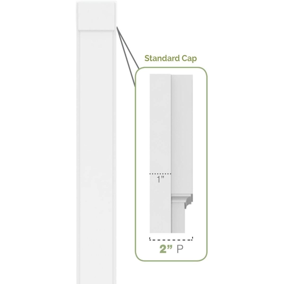 PVC Pilaster with Capital & Base (Pair) T2900