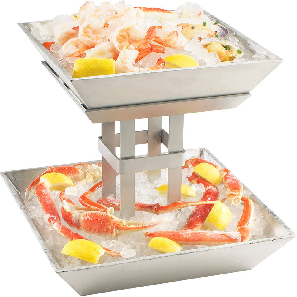 2-Tier Aluminum Ice Display N3864