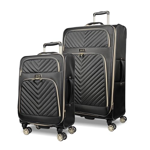 Black 24-Inch Quilted Luggage S569480