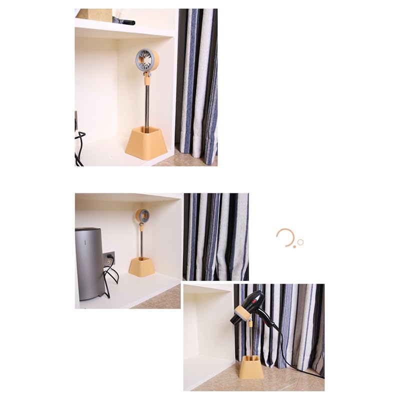 Beige Hair Dryer Stand with 180 Degree Rotation C120