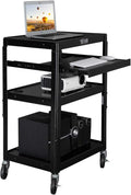AV Presentation Cart with Keyboard Shelf B4140