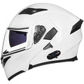 Bluetooth Modular Flip up Full Face Dual Visor Motorcycle Helmet DOT T441