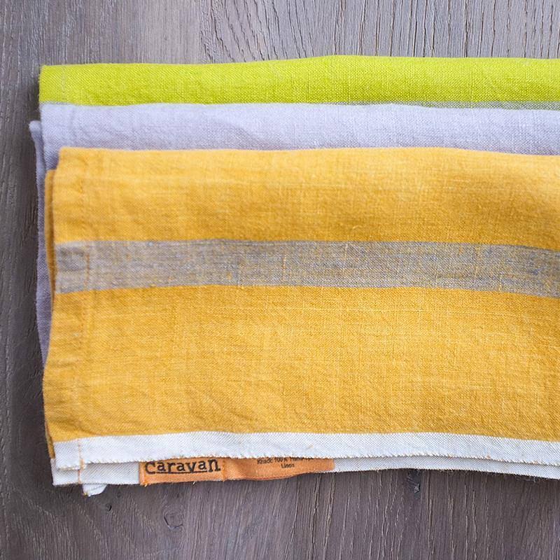 Linen Tea Towels Set of 2 Grey B1337
