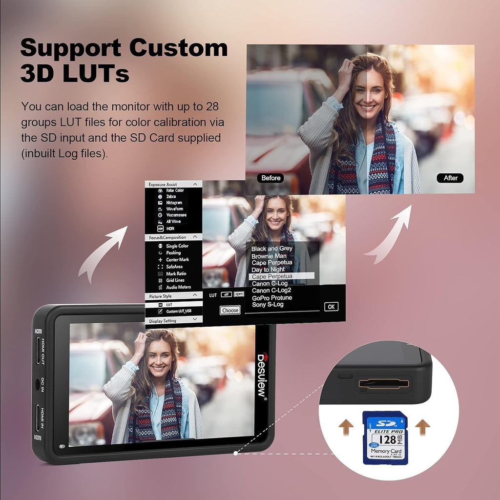 5.5 inch Touch Screen Camera Monitor with HDR E937604