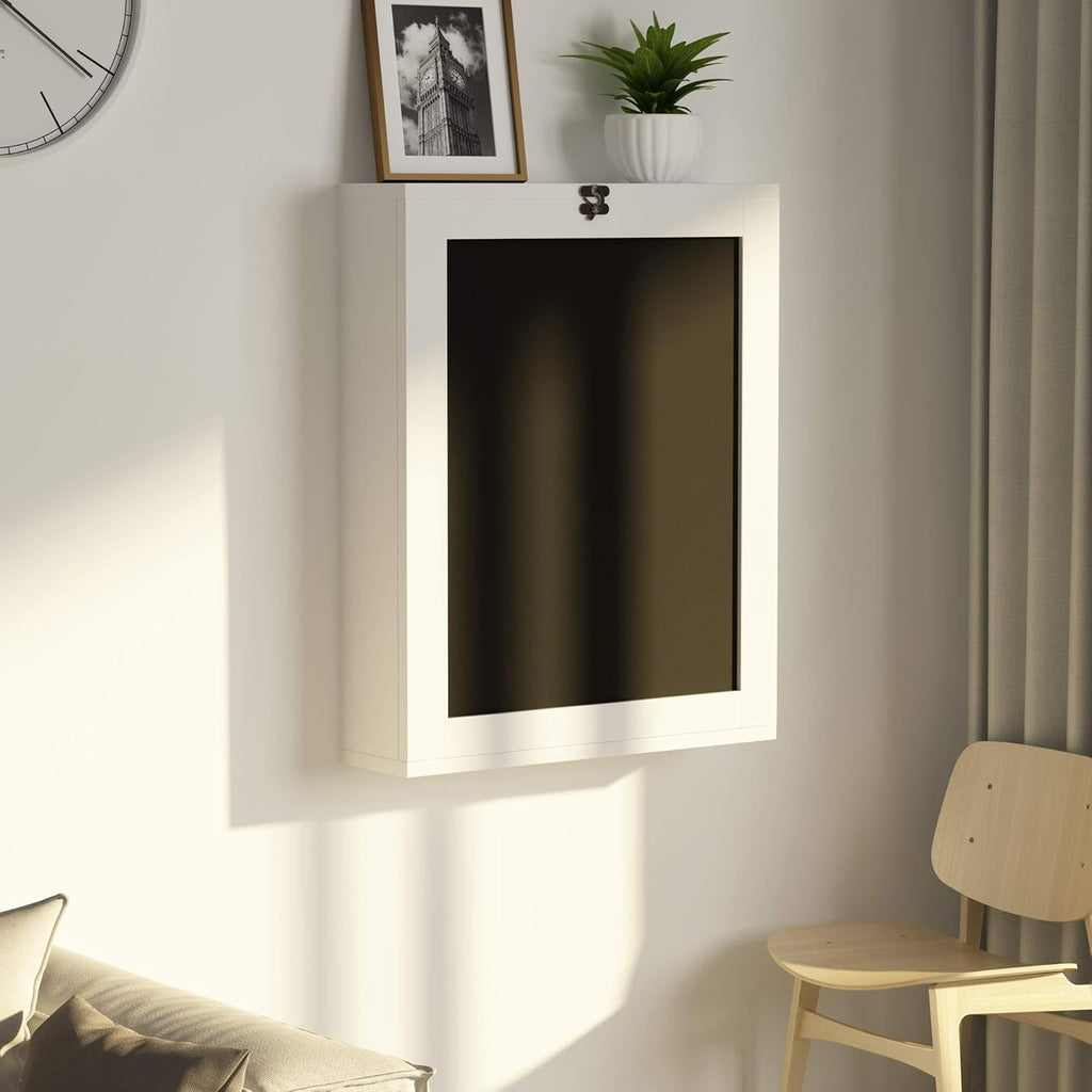 Wall Mounted Folding Desk with Storage D8584