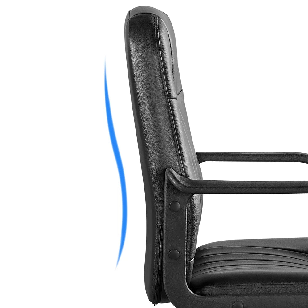 Adjustable Artificial Leather Office Chair with Wheels J173