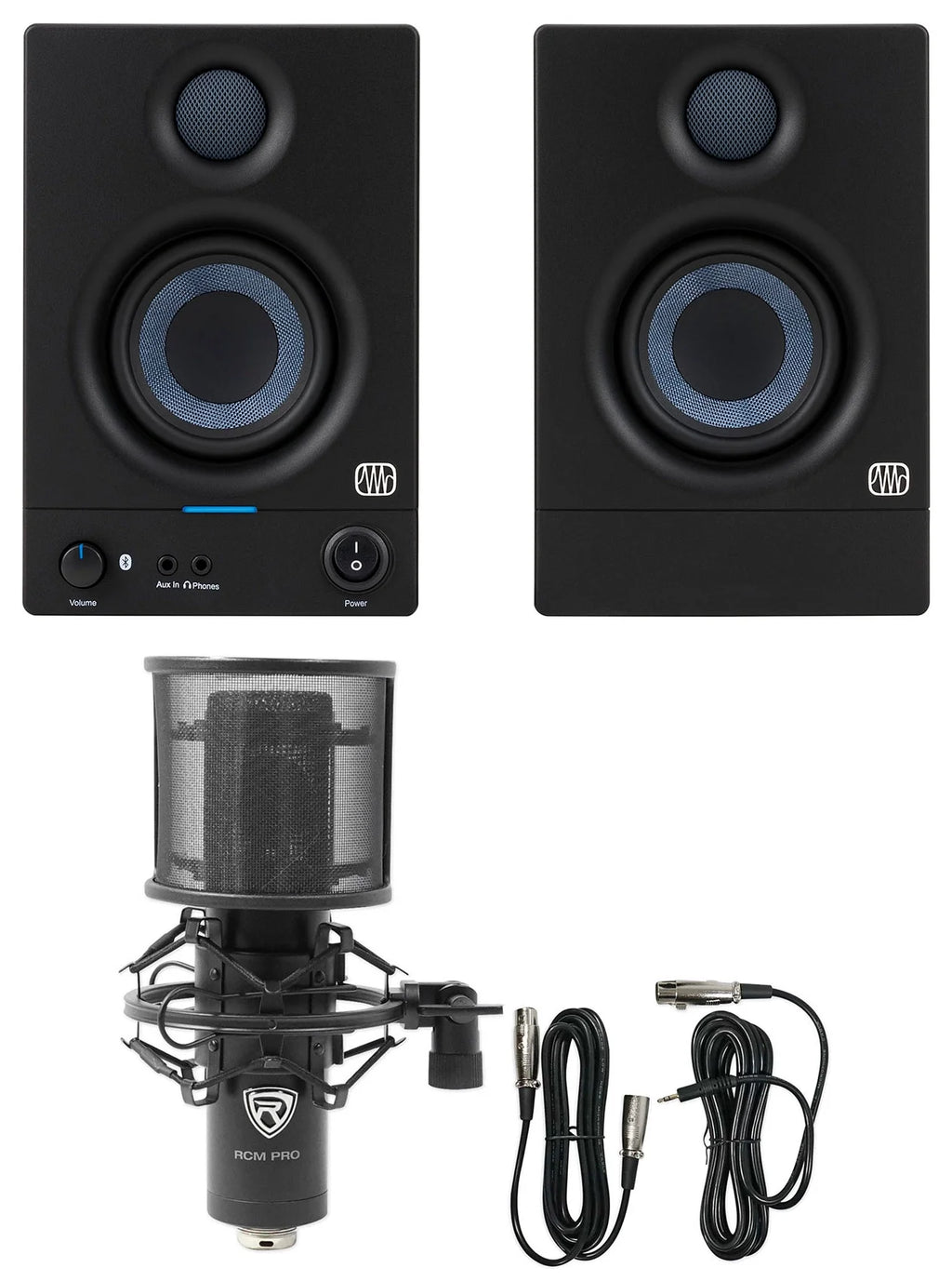 Pair 3.5" Studio Monitors with Bluetooth Q4160