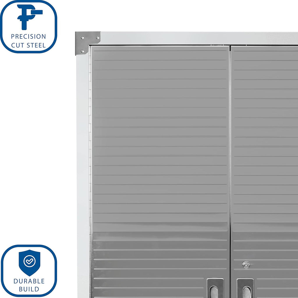 Full Door Rolling Storage Cabinet, 36" W x 18" D x 72" H, Granite Y427063