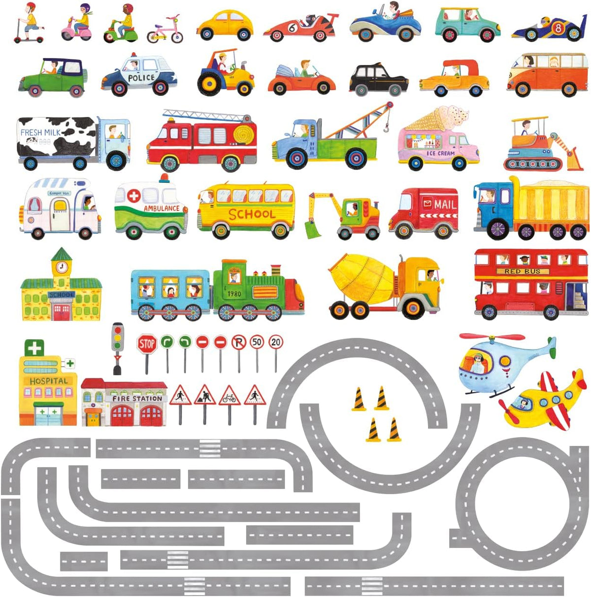 Kids Wall Stickers Peel and Stick Removable Wall Decals C764