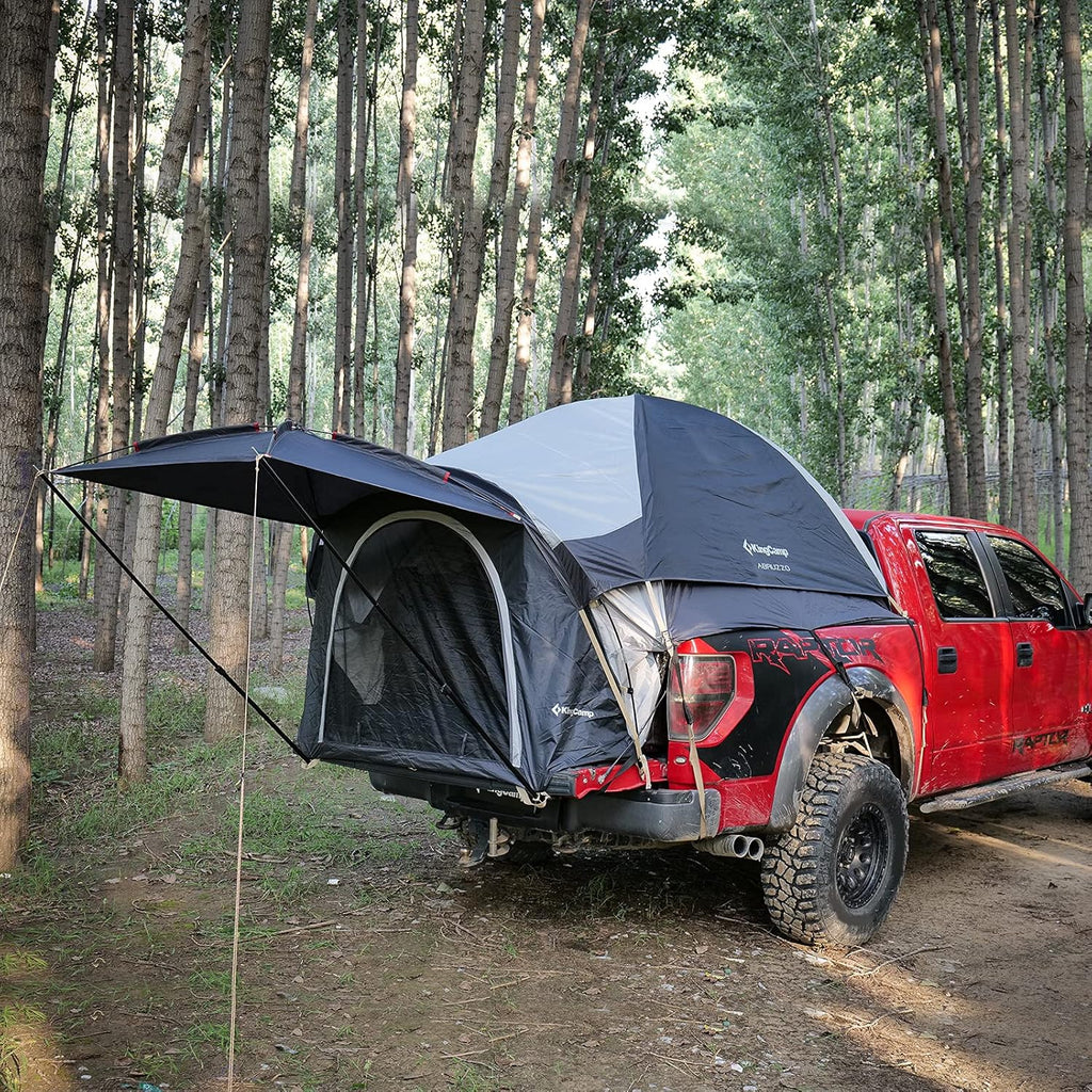 6.5 Foot 2 Person Truck Camping Tent with Sun Awning E5567