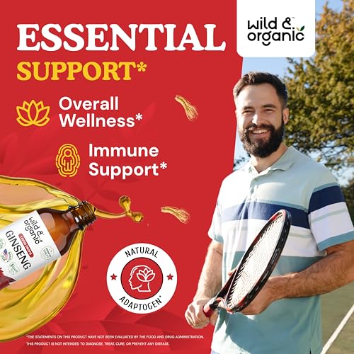 4 fl oz Organic Red Ginseng Liquid Extract L41995