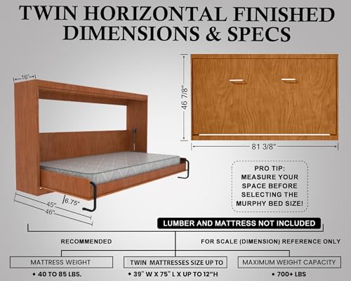 Queen Size Murphy Bed Hardware Kit Z552