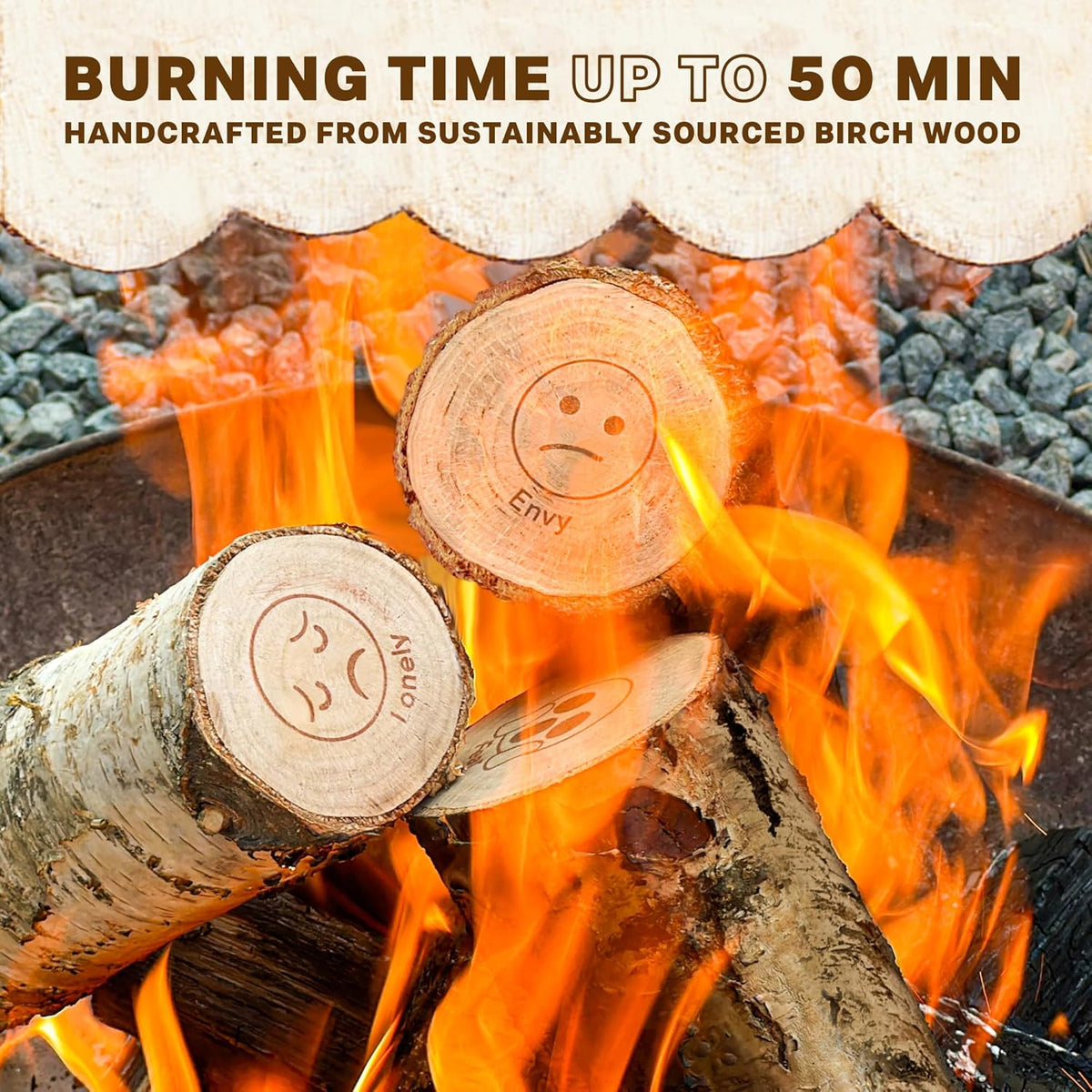 6 Birch Wood Logs V553