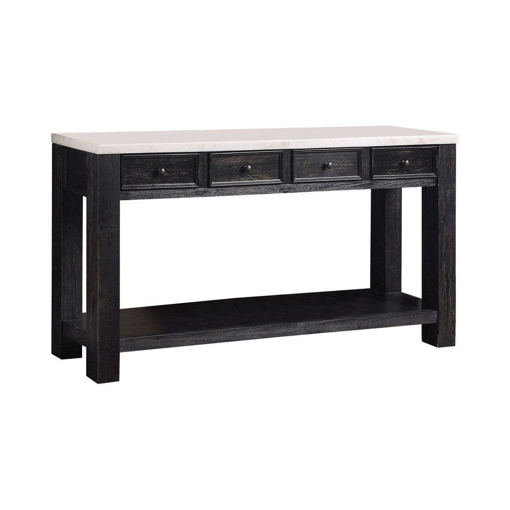 Antique Black 4-Drawer Sofa Table V982319