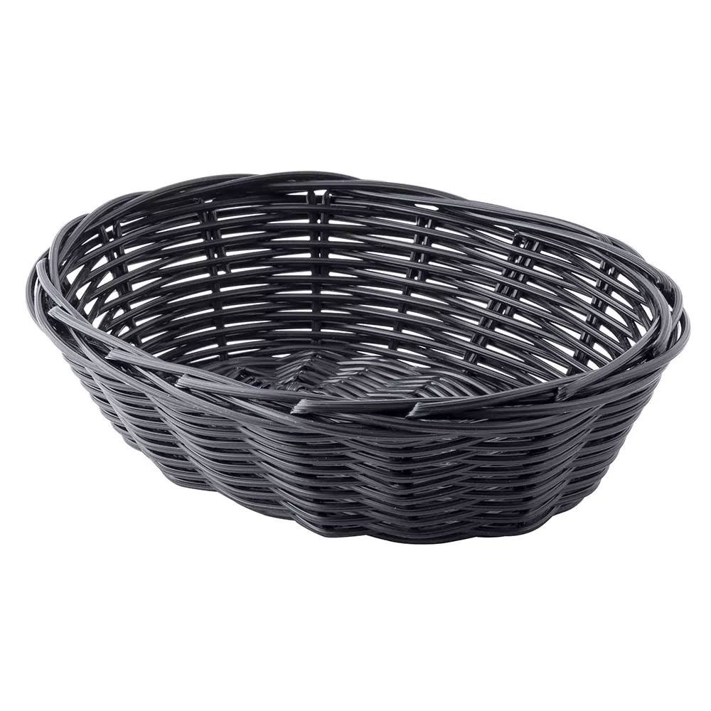 Handwoven Oval Basket, Black, 12 Packs R396