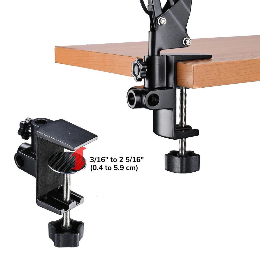 LED Magnifying Lamp Desk Light with Clamp Adjustable Arm O8135