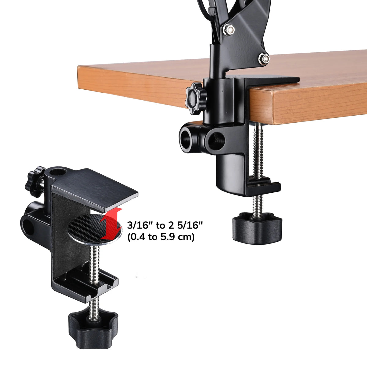 LED Magnifying Lamp Desk Light with Clamp Adjustable Arm O8135