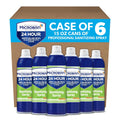 Microban 24 Aerosol Disinfectant Spray, Citrus Scent, Pack of 6, 15 fl oz. Each Q891
