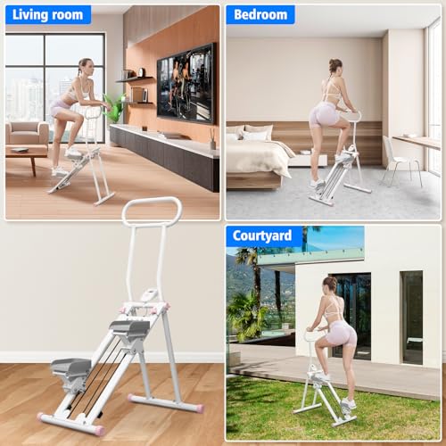 Folding Vertical Climber with Adjustable Handlebar D44638