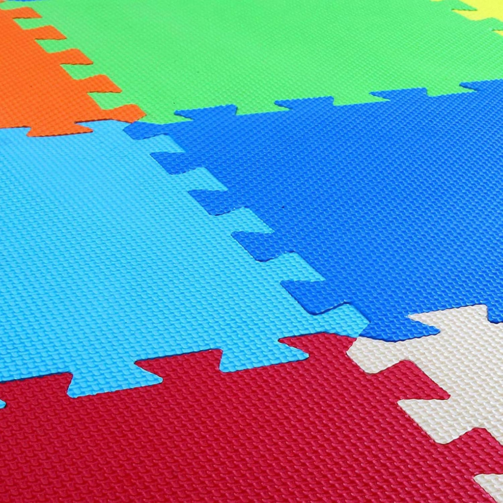 0.4 Inch Thick Non Slip Interlocking EVA Foam Floor Mat Set, 36 Square Feet C60749