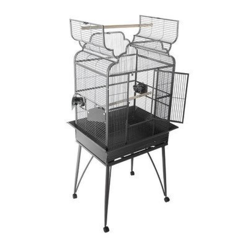 Large Victorian Dome Top Bird Cage Sandstone Z516422